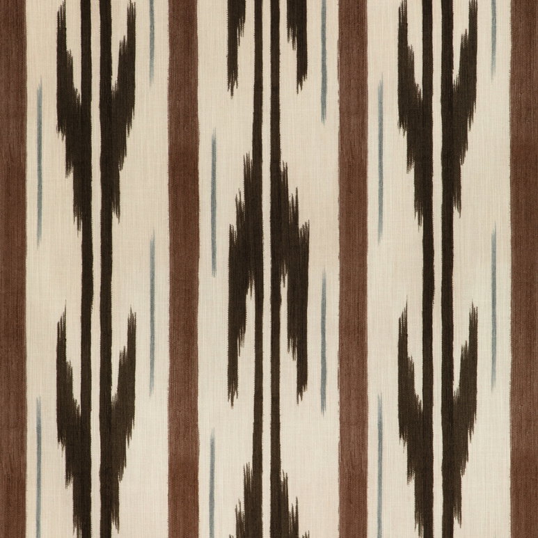 Brunschwig &amp; Fils Le Mistral Print Walnut Fabric