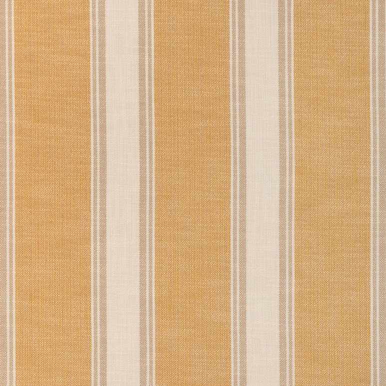 Brunschwig &amp; Fils La Riviera Stripe Ochre Fabric