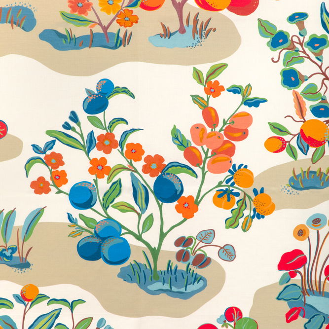 Brunschwig &amp; Fils Pomelo Print Multi Fabric