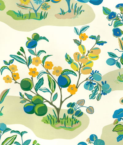 Brunschwig & Fils Pomelo Print Marine Fabric
