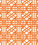 Brunschwig & Fils Pavilion Trellis Orange Fabric