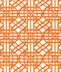 Brunschwig & Fils Pavilion Trellis Orange Fabric