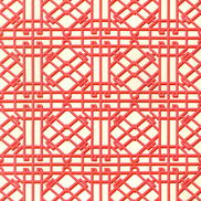Brunschwig & Fils Pavilion Trellis Red Fabric