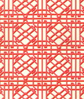 Brunschwig & Fils Pavilion Trellis Red Fabric