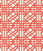 Brunschwig & Fils Pavilion Trellis Red Fabric