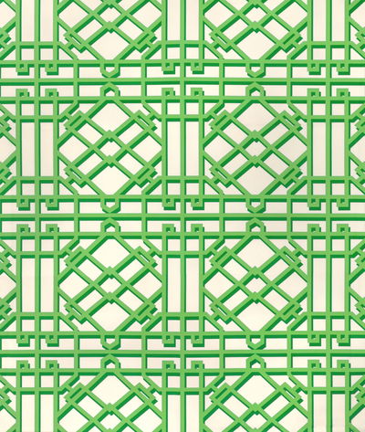 Brunschwig & Fils Pavilion Trellis Leaf Fabric