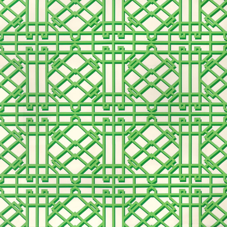 Brunschwig &amp; Fils Pavilion Trellis Leaf Fabric