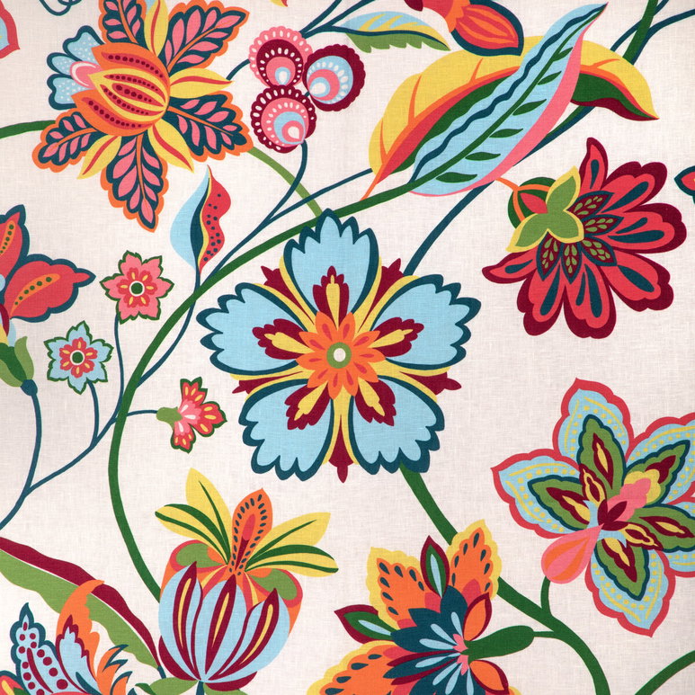 Brunschwig &amp; Fils Botanique Print Berry Fabric