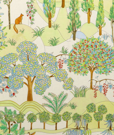 Brunschwig & Fils Folklore Print Meadow Fabric