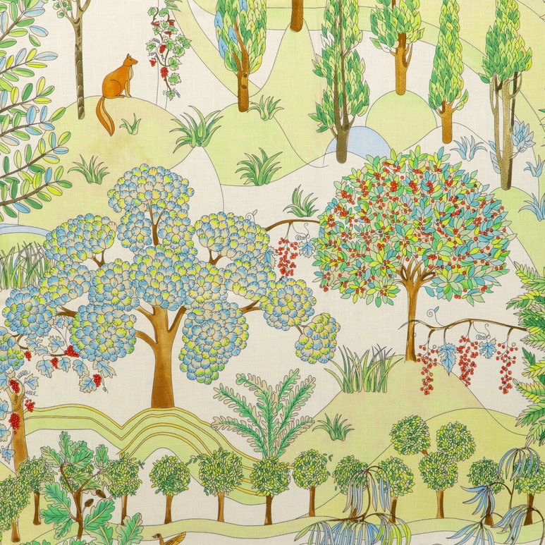 Brunschwig &amp; Fils Folklore Print Meadow Fabric