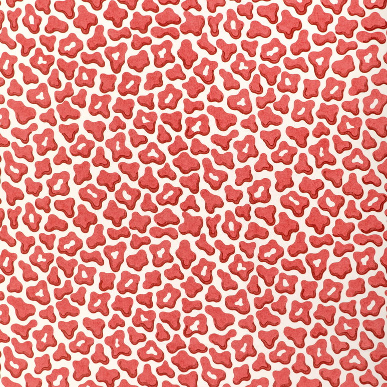 Brunschwig &amp; Fils Guepard Print Rouge Fabric