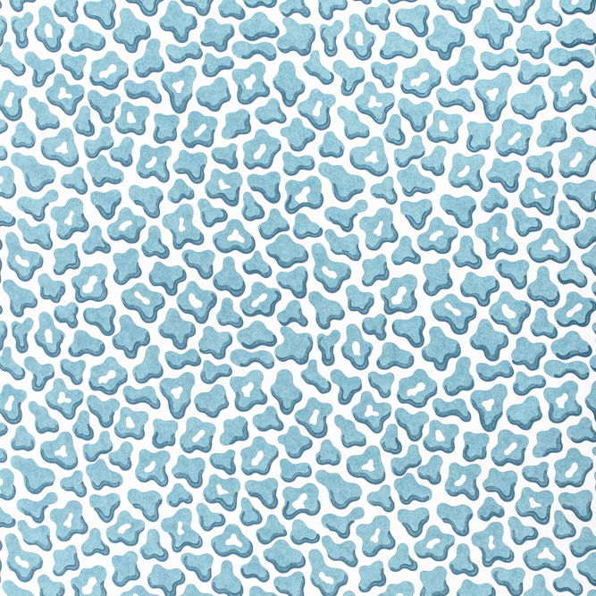 Brunschwig &amp; Fils Guepard Print Aqua Fabric