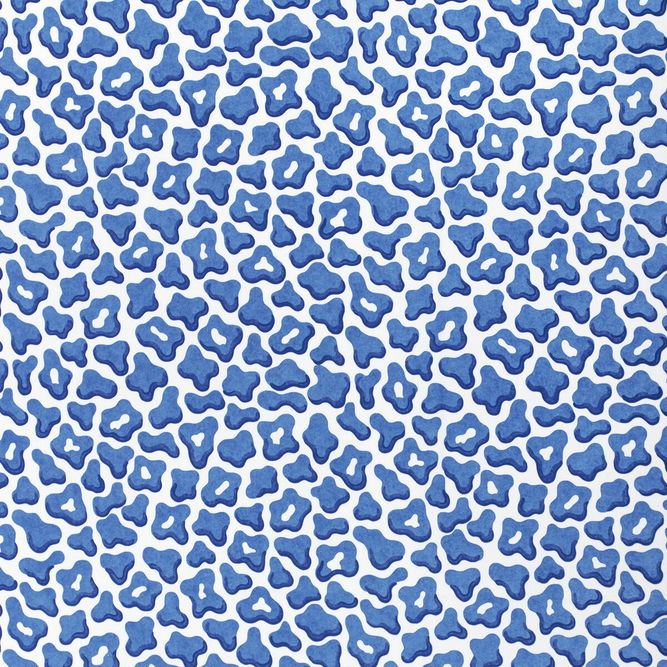 Brunschwig &amp; Fils Guepard Print Blue Fabric