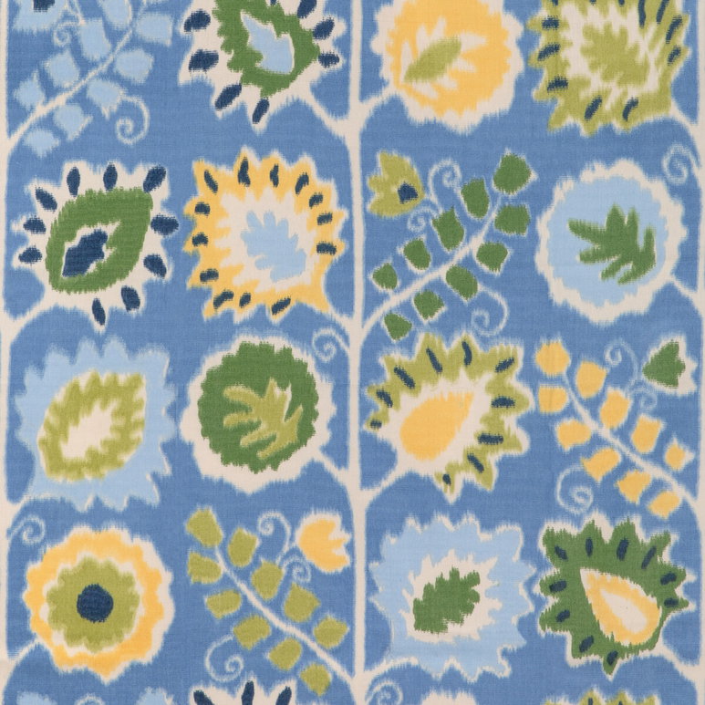 Brunschwig &amp; Fils Rosendal Warp Print Delft Fabric