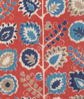 Brunschwig & Fils Rosendal Warp Print Red Fabric