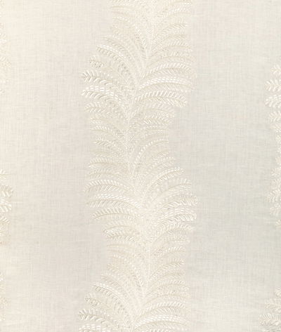 Brunschwig & Fils Rowan Embroidery Ivory Fabric
