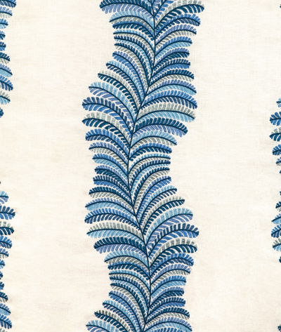 Brunschwig & Fils Rowan Embroidery Blue Fabric