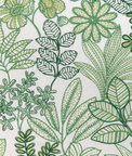 Brunschwig & Fils Woodruff Embroidery Leaf Fabric