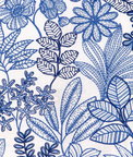 Brunschwig & Fils Woodruff Embroidery Blue Fabric