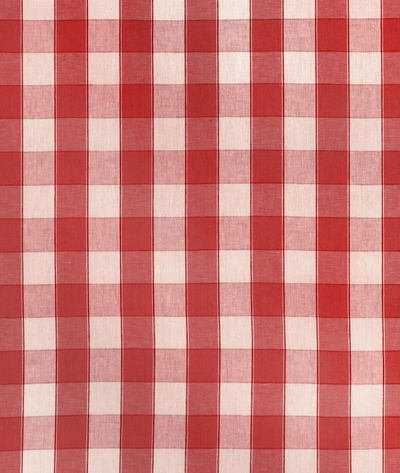 Brunschwig & Fils Clemens Check Red Fabric