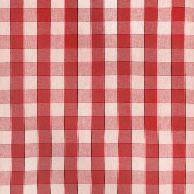 Brunschwig &amp; Fils Clemens Check Red Fabric