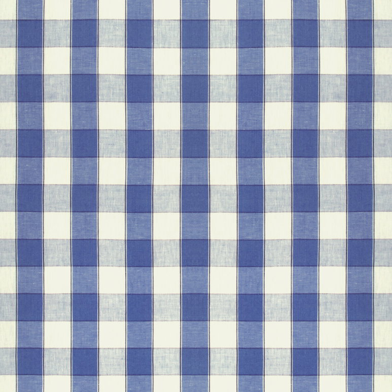 Brunschwig &amp; Fils Clemens Check Blue Fabric