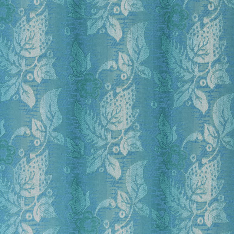 Brunschwig &amp; Fils Primavera Brocatelle Aqua Fabric