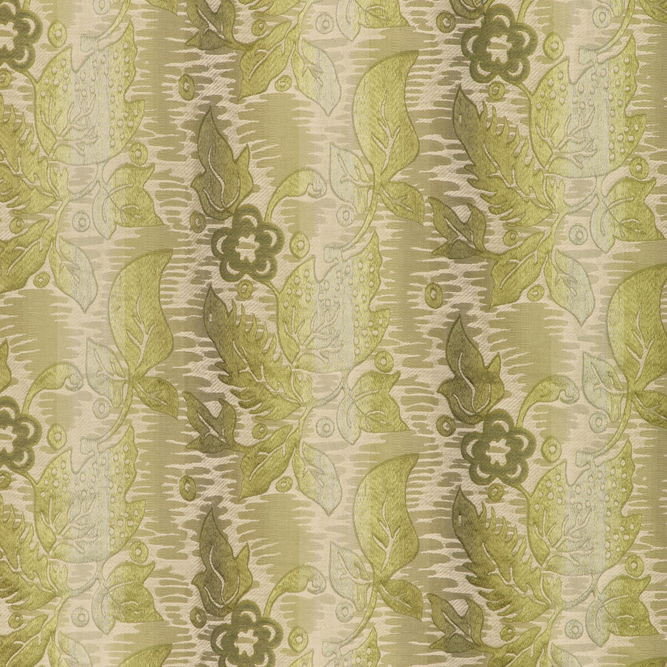Brunschwig &amp; Fils Primavera Brocatelle Leaf Fabric
