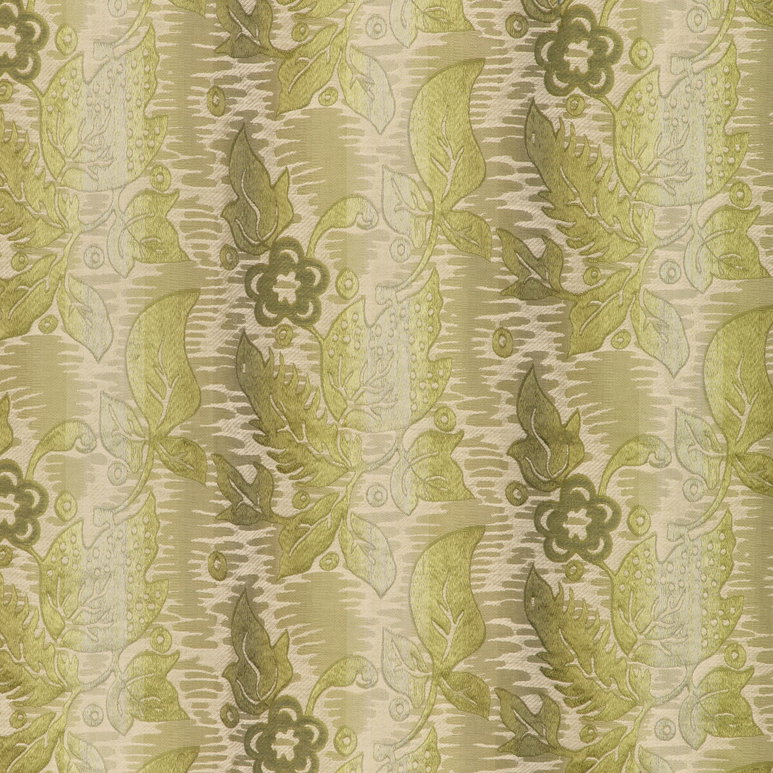 Brunschwig &amp; Fils Primavera Brocatelle Leaf Fabric