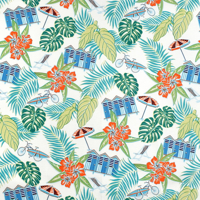 Tommy Bahama Outdoor Beach Scenes Capri Fabric image 1 of 3