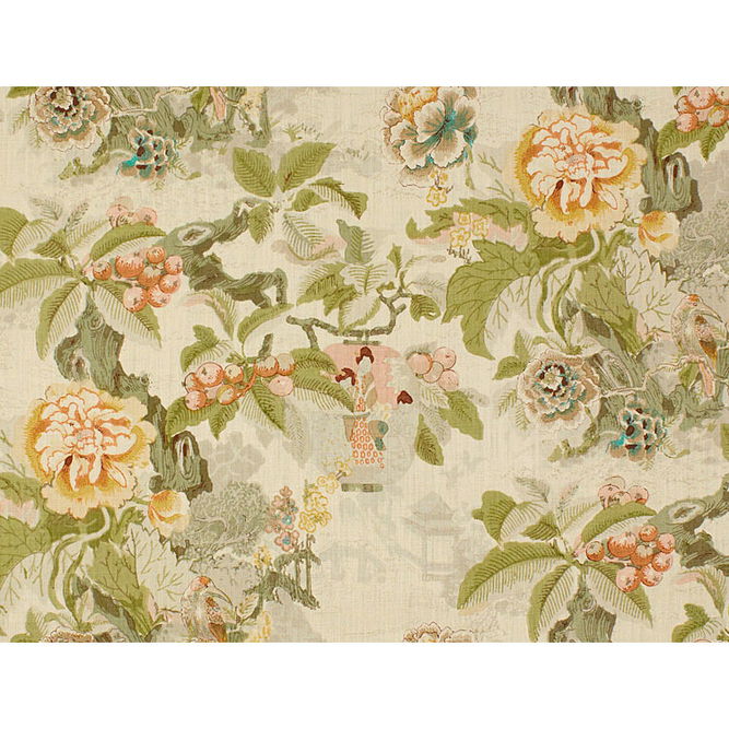 Lee Jofa Chinese Lantern Green Fabric