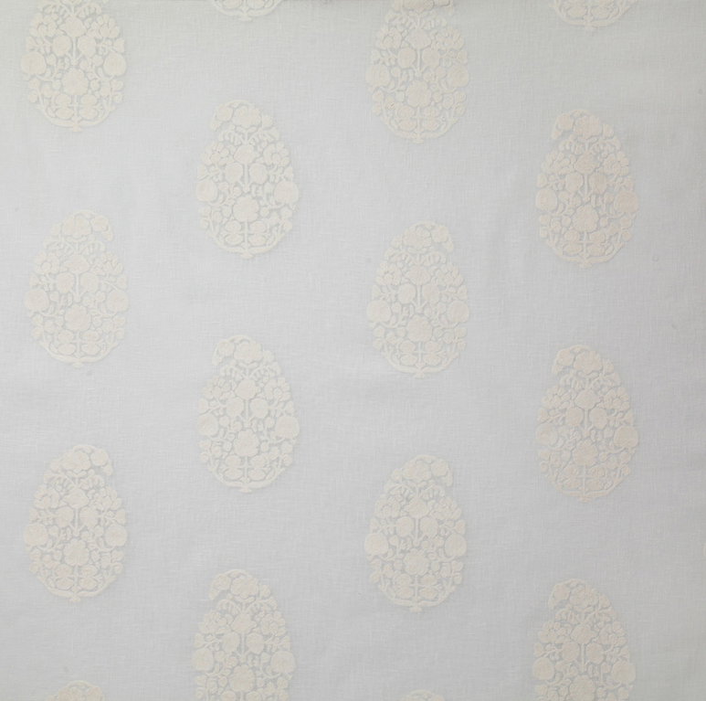 Pindler &amp; Pindler Bella White Fabric