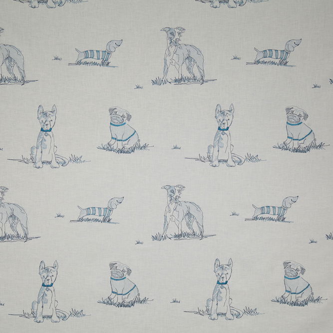 Pindler &amp; Pindler Dog Park Delft Fabric