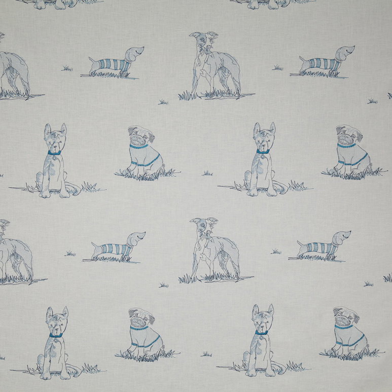 Pindler &amp; Pindler Dog Park Delft Fabric