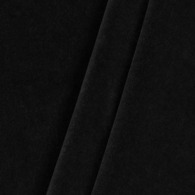 JB Martin Nevada Mohair Velvet Black Fabric image 2 of 2