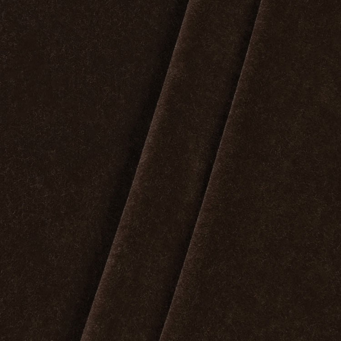 JB Martin Nevada Mohair Velvet Bitter Chocolate Fabric image 2 of 2