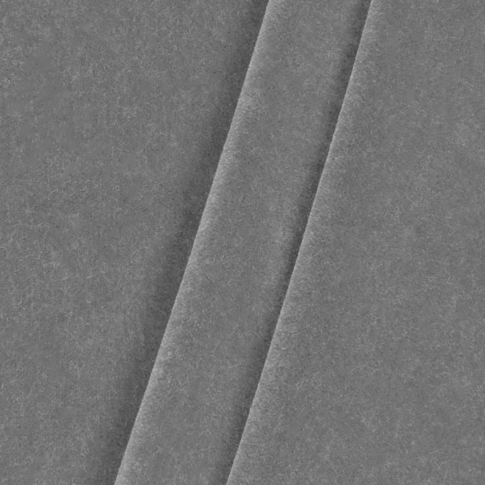 JB Martin Nevada Mohair Velvet Grey Fabric image 2 of 2