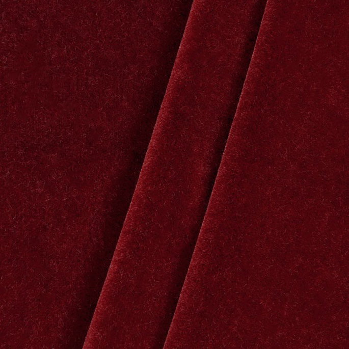 JB Martin Nevada Mohair Velvet Red Pepper Fabric image 2 of 2