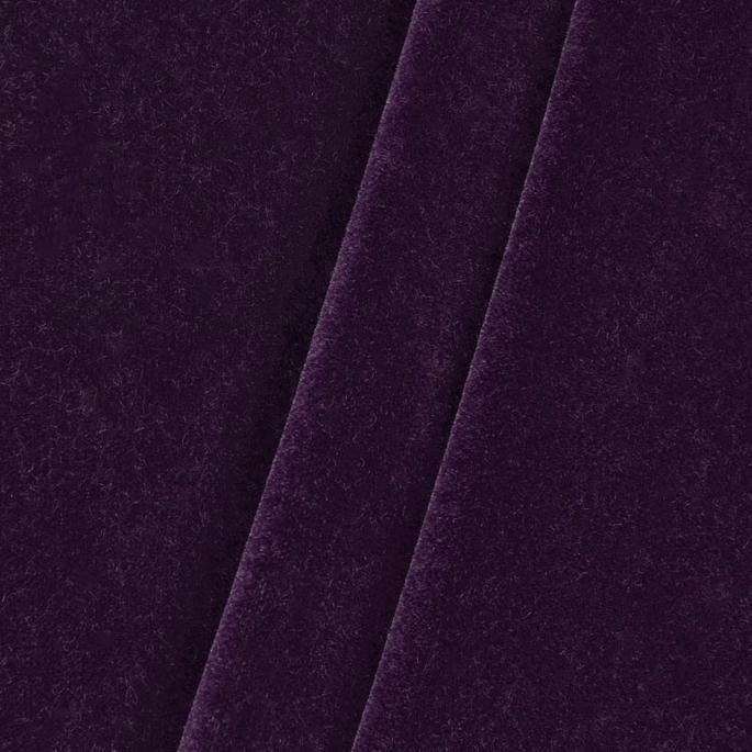 JB Martin Nevada Mohair Velvet Aubergine Fabric image 2 of 2