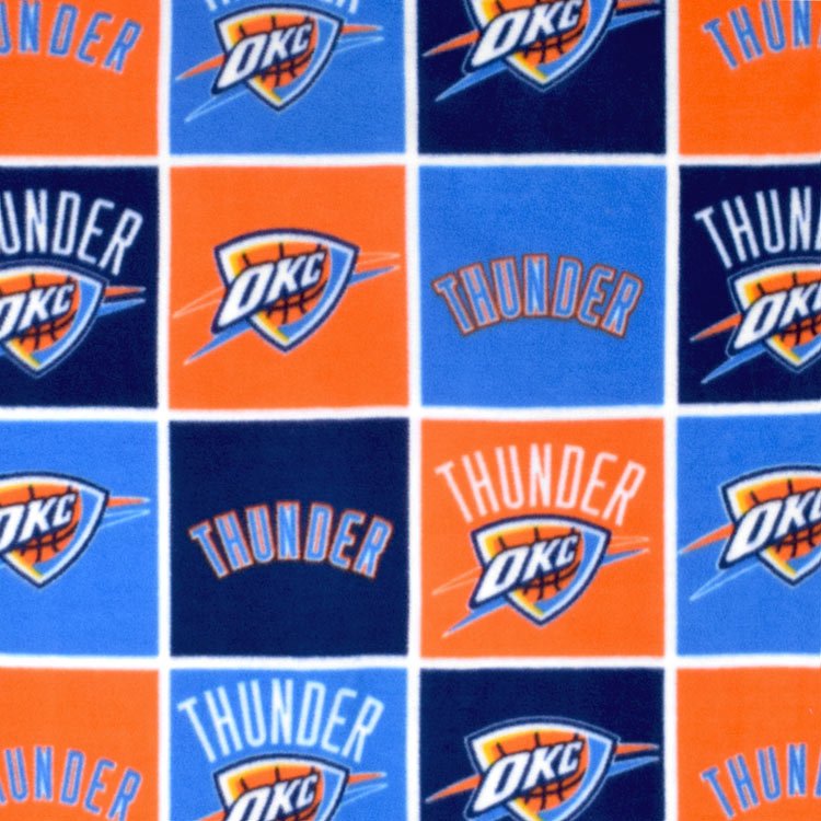 Oklahoma City Thunder NBA Fleece Fabric