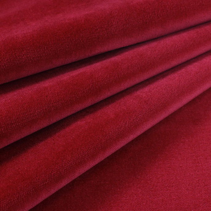 JB Martin Como Velvet Red Fabric image 2 of 2