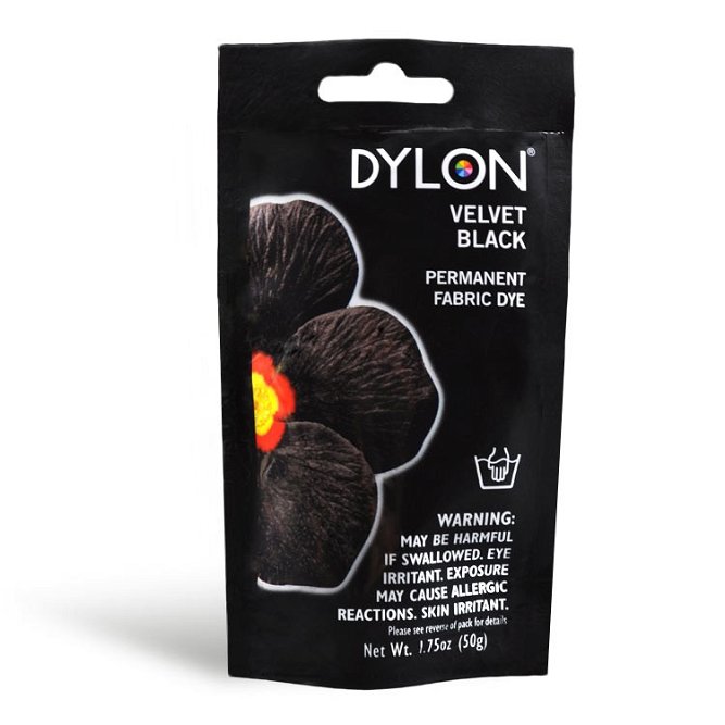 Dylon Permanent Fabric Dye - Velvet Black