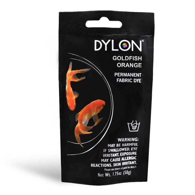Dylon Permanent Fabric Dye - Goldfish Orange