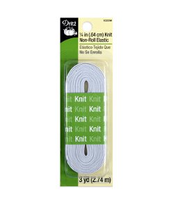 Dritz 1/4" White Knit Non-Roll Elastic - 3 Yards