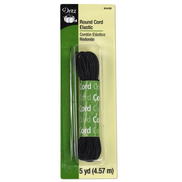 Dritz Black Round Cord Elastic - 5 Yards