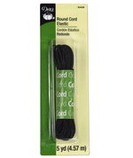 Dritz Black Round Cord Elastic - 5 Yards