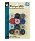 Dritz 12 Pre-Filled Plastic Bobbins - Class 15