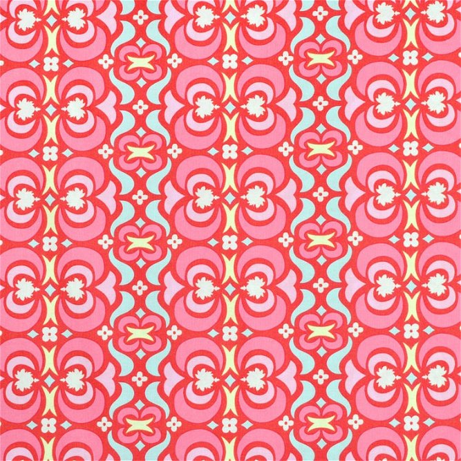 Amy Butler Garden Maze Red Fabric