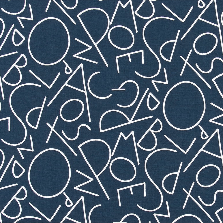 Premier Prints ABC Italian Denim Canvas Fabric