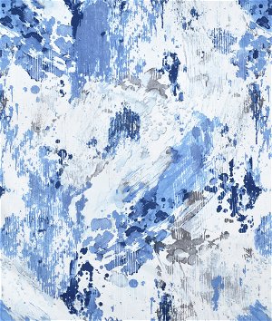 P.考夫曼抽象天蓝色织物